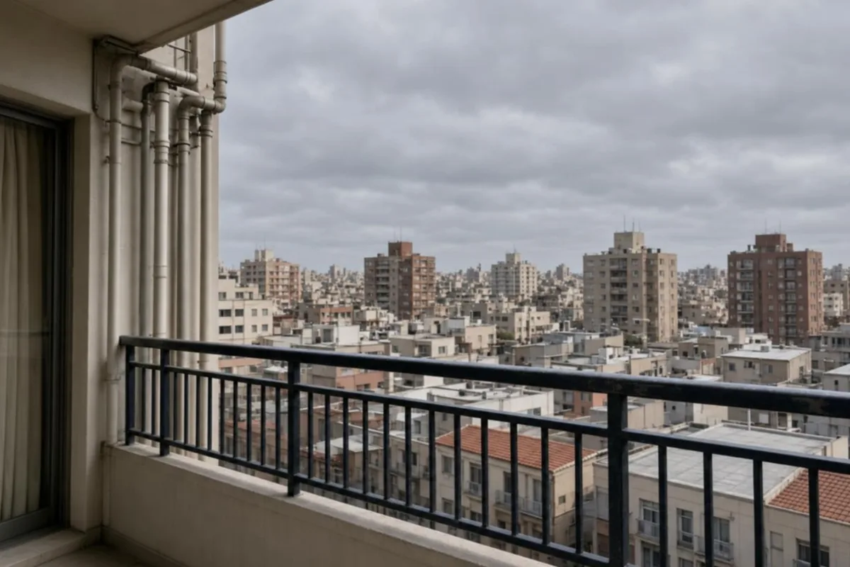 バルコニー写真の青空加工例(Before)